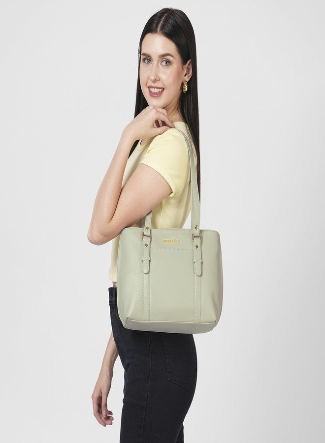 كابريس حقيبة تسوق نسائية من كابريس، لندن تي، متوسطة الحجم، رمادية اللون. - Image 2